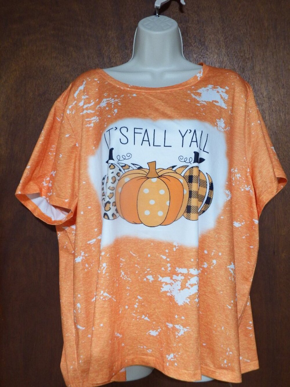 Fall short-sleeve t-shirt, size 5X,